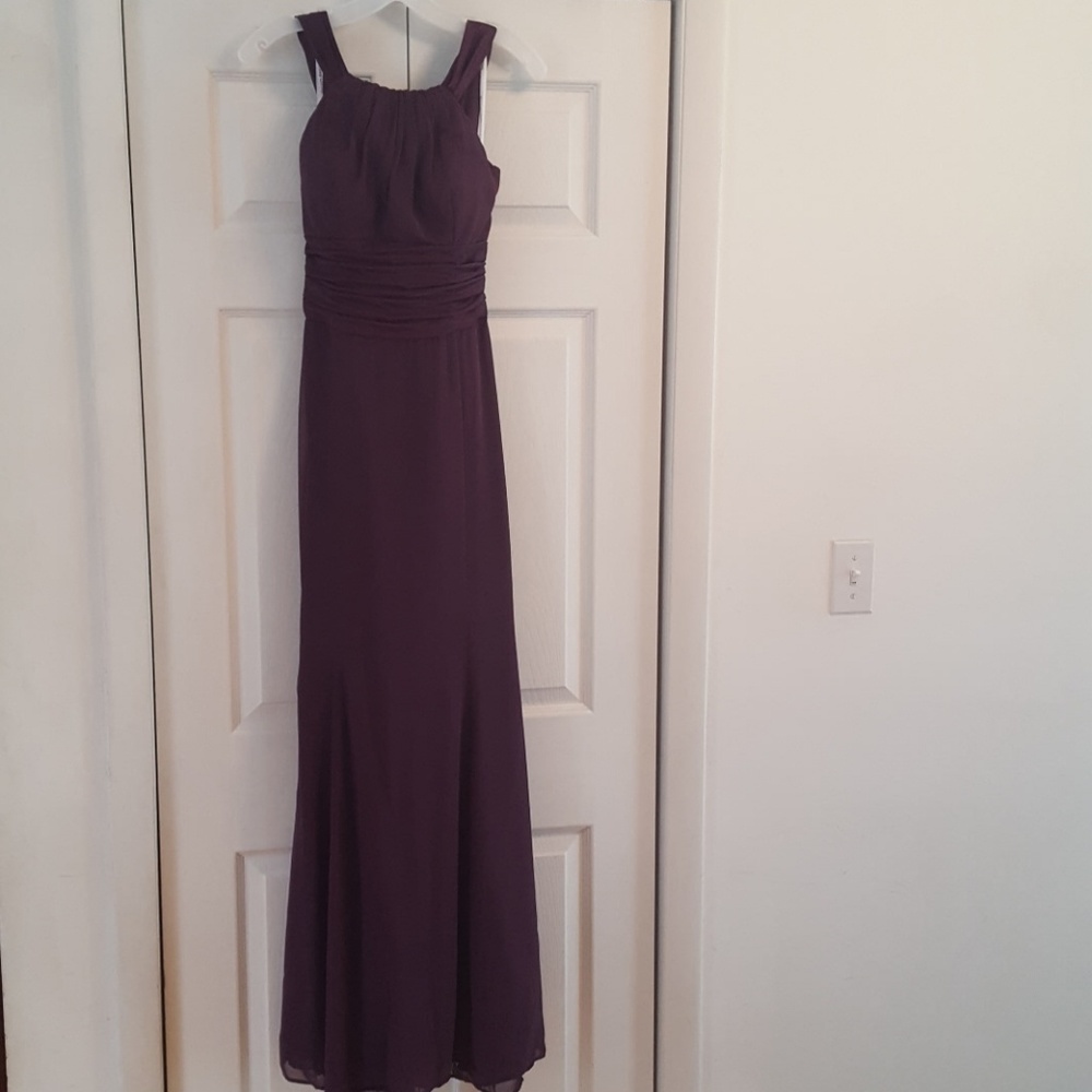 Plum David's Bridal dress
